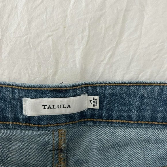 Aritzia Talula Okinawa High Rise Denim Short Size 24 - Picture 3 of 5